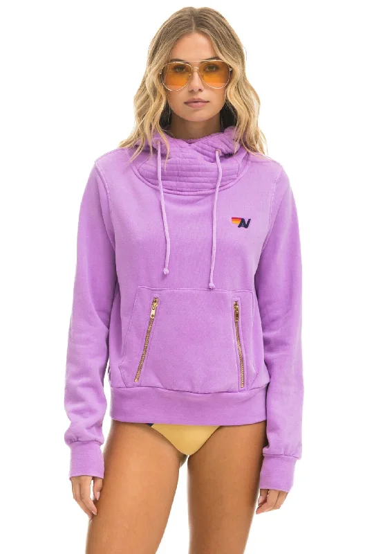 Aviator Nation NINJA PULLOVER UNISEX HOODIE - NEON PURPLE