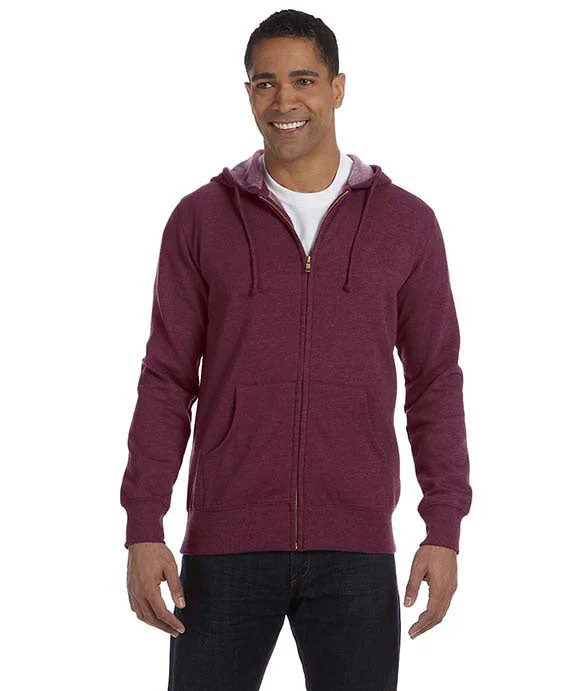 EC5680 - Econscious Mens Organic/Recycled Heathered Full-Zip Hooded Sweatshirt