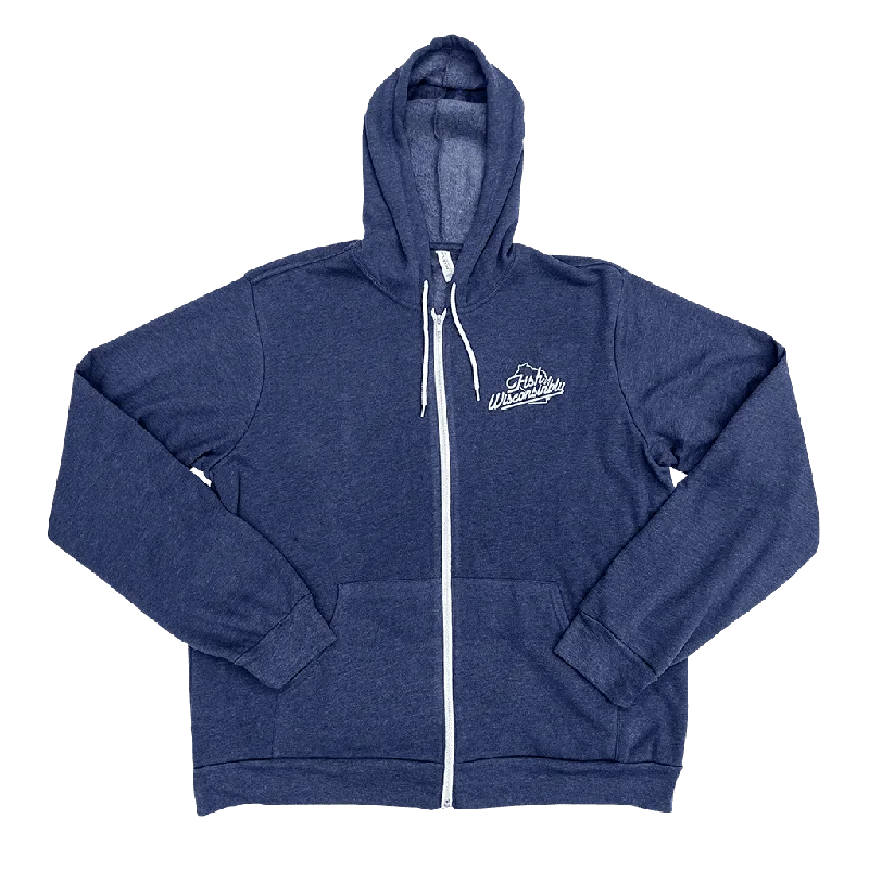 Fish Wisconsinbly Fleece Full-Zip Hoodie