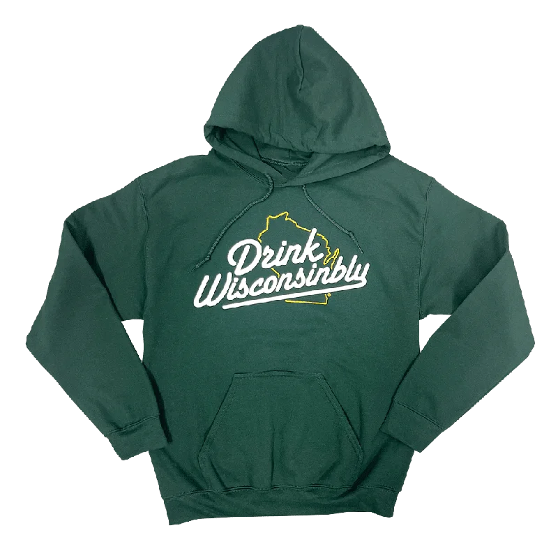 Heavy Blend Green & Gold Hoodie