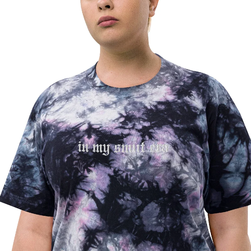 in my smut era embroidered tie-dye t-shirt