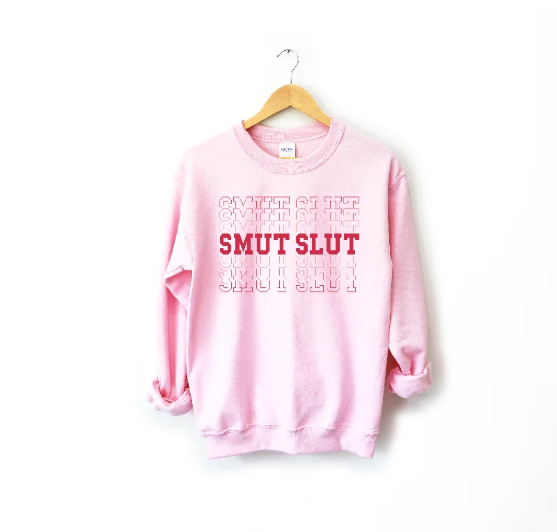 smut slut varsity sweatshirt