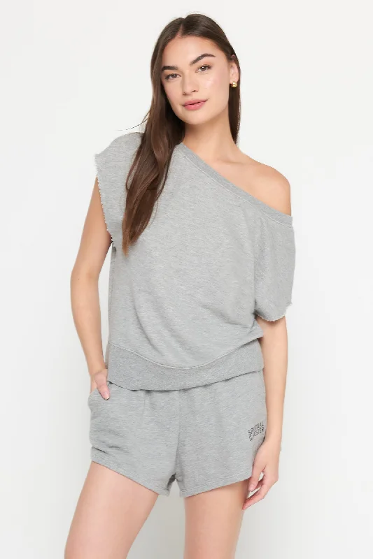 La Vida SS Off Shoulder Sweatshirt