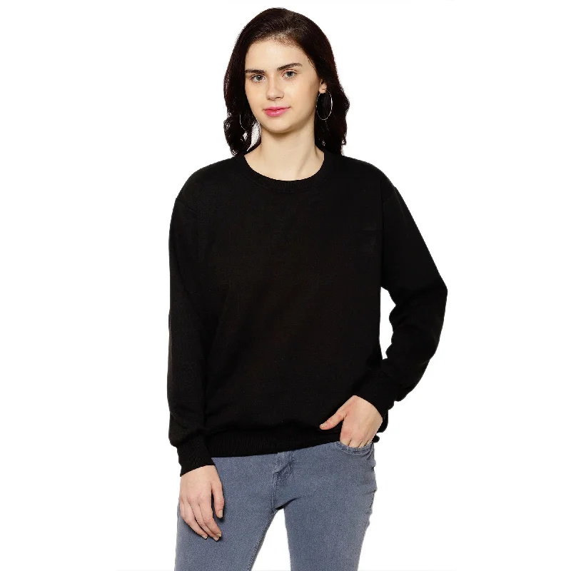 Vimal Jonney Fleece Round Neck Sweatshirt for Women