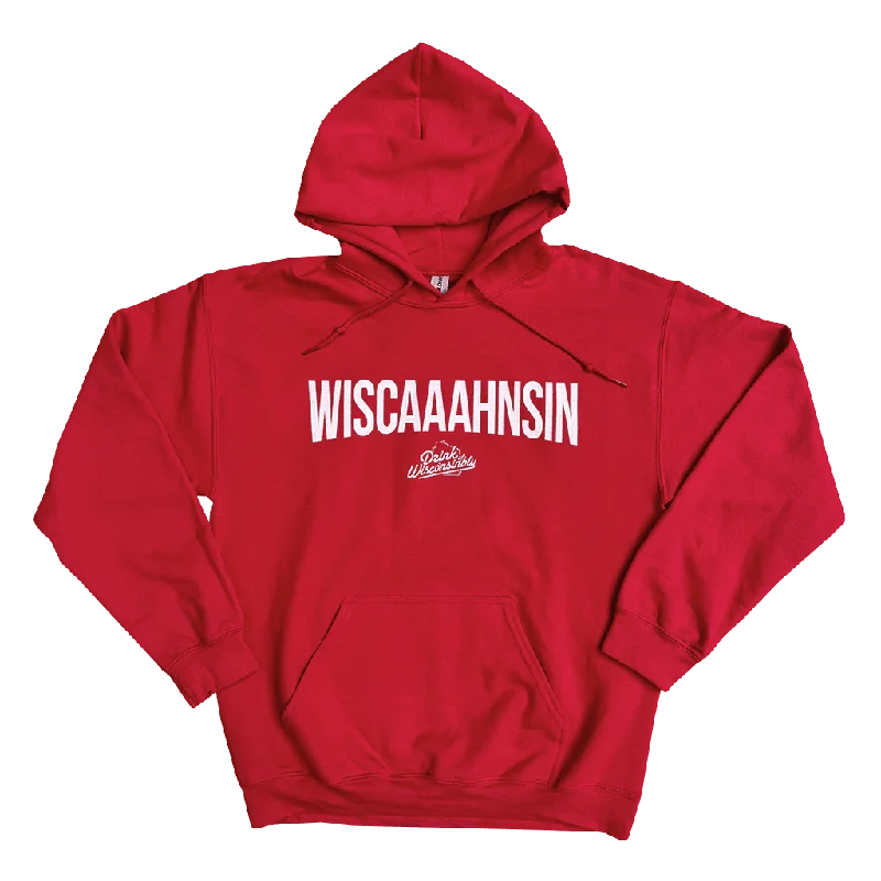 Red "Wiscaaahnsin" Hoodie