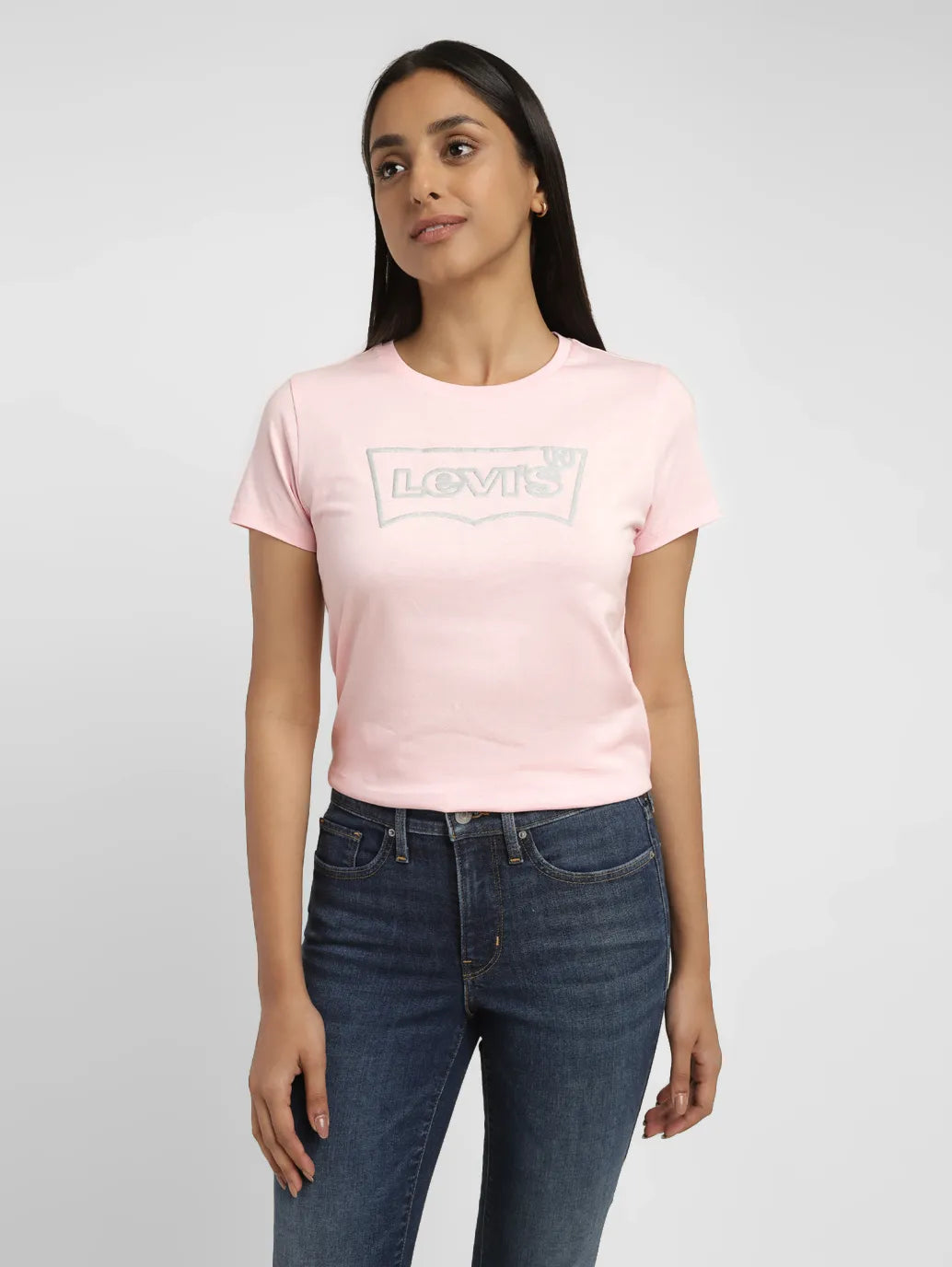 Women's Brand Logo Crew Neck T-shirt