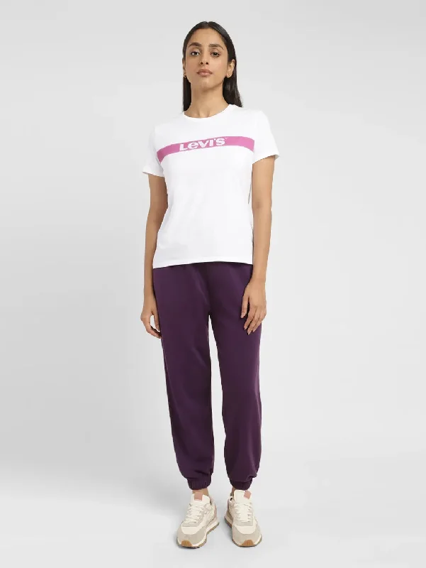 Women's Brand Logo Crew Neck T-shirt