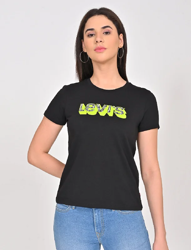 Women's Brand Logo Crew Neck T-Shirt