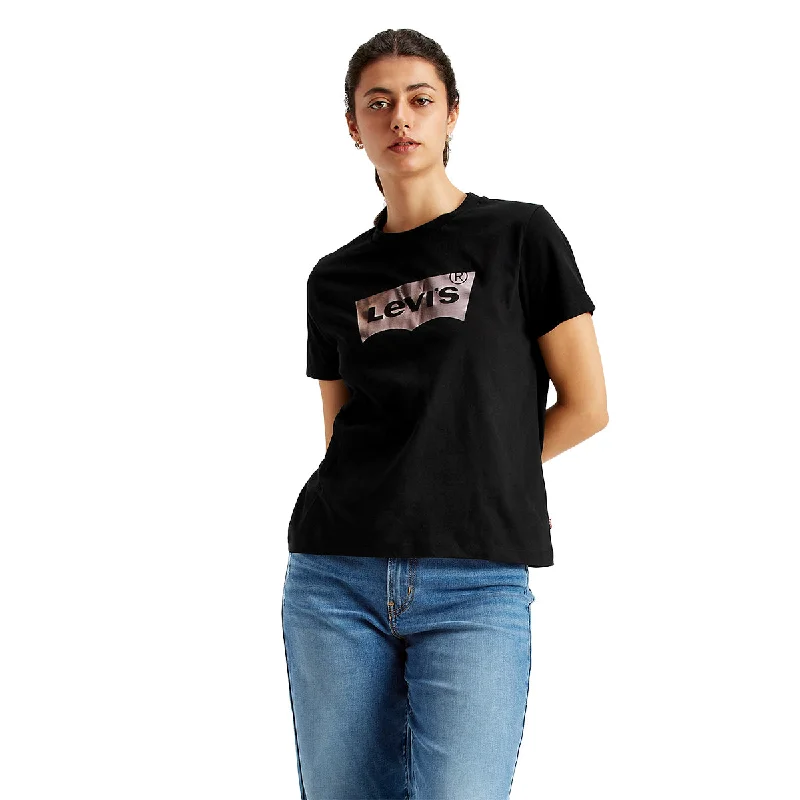 Women's Brand Logo Straight Fit T-Shirt