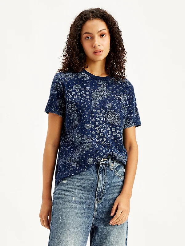 Women's Paisley Straight Fit T-Shirt