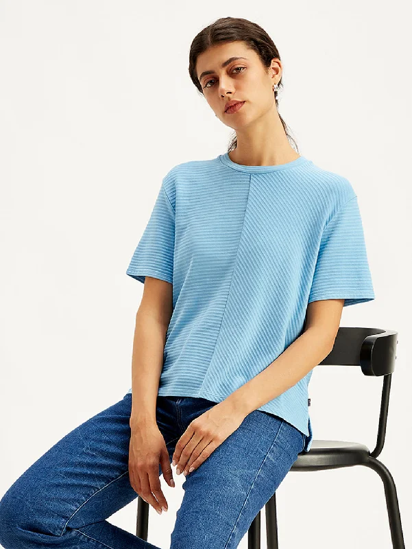 Women's Textured Relaxed Fit T-Shirt