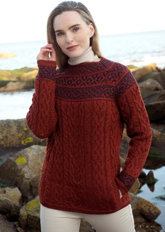 Aran Fairisle Sweater | Sienna _ Clearance