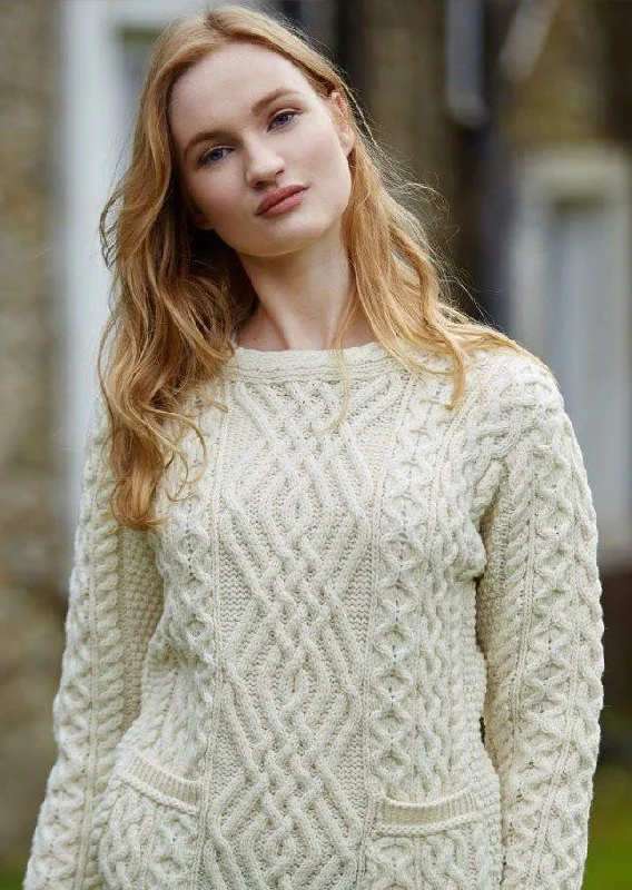 Aran Cable Knit Sweater Natural *Black Friday Special*