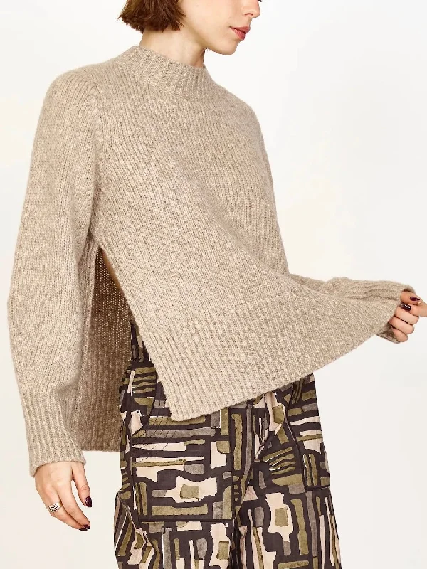 Mirth Aspen Open Side Pullover in Camel