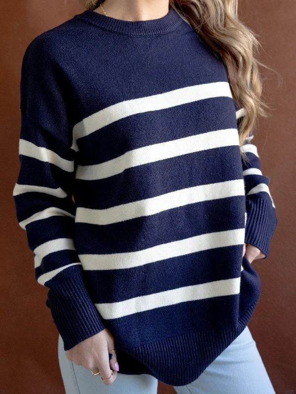 Cape Stripe Knit Navy