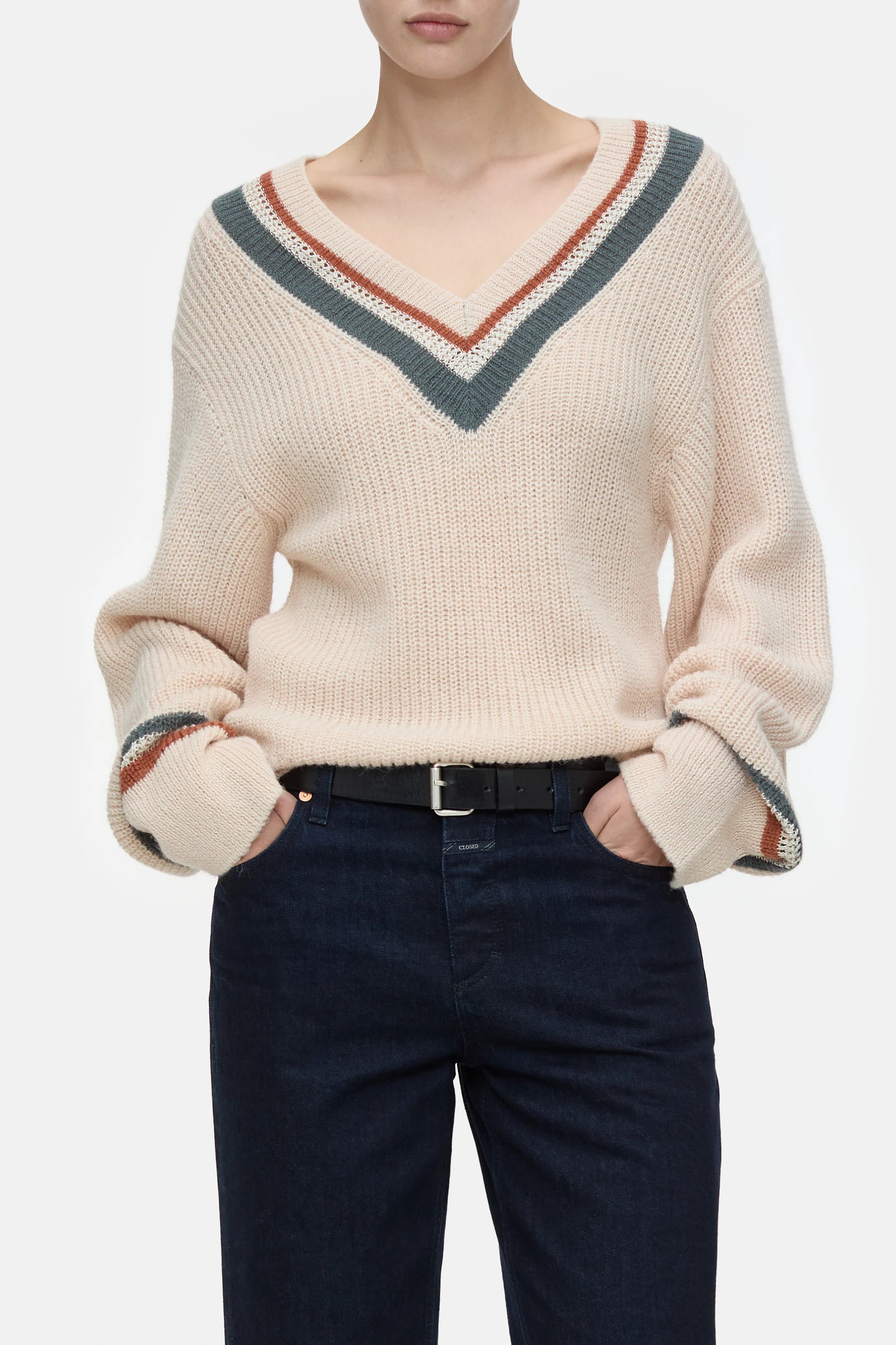 CLOSED Deep V-Neck Sweater