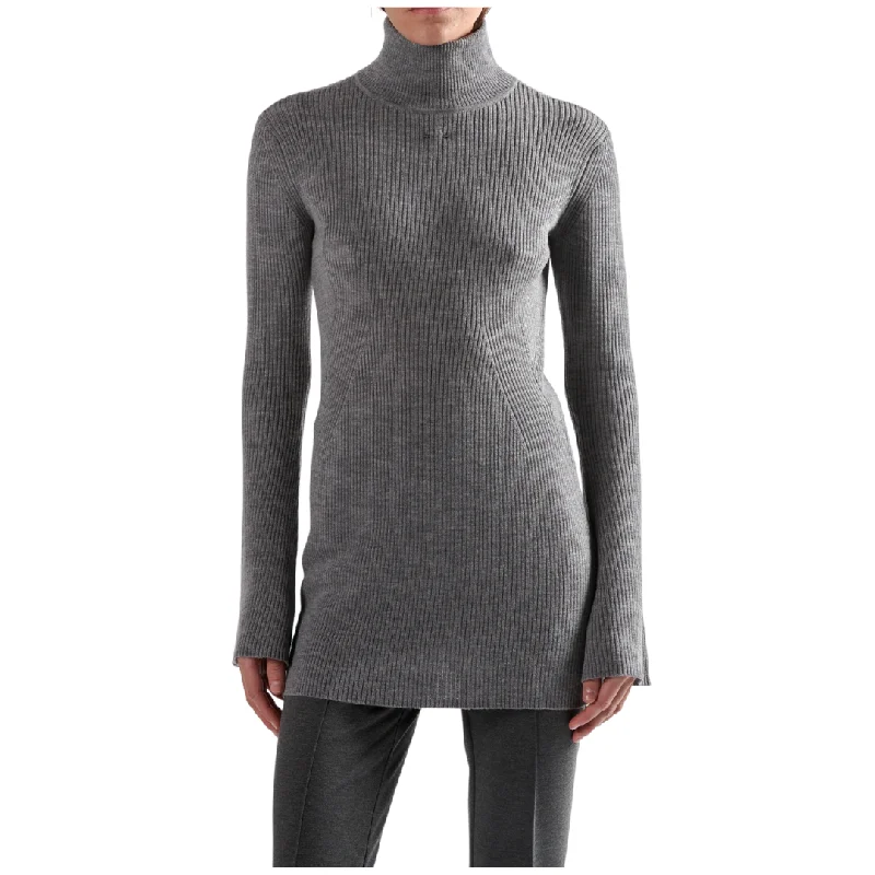 Grey Turtleneck Knit