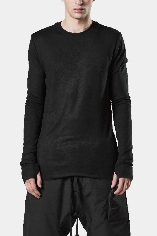 Soft long sleeve tee, Black