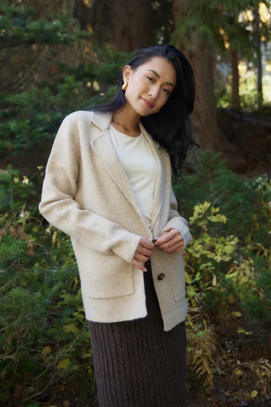 DOORBUSTER The Quinn Cardigan in Oatmeal