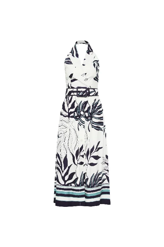 Aurerlia Halter Midi Dress