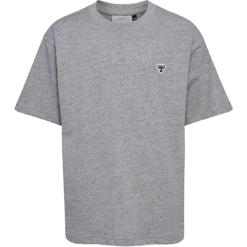 Hummel Grey Melange Loose T-Shirt S/S Bee