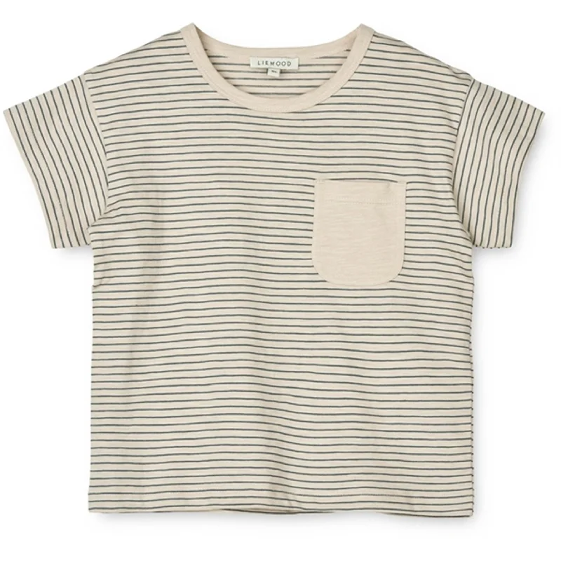 Liewood Y/D Stripes Whale Blue/Sandy Dodoma Stripe T-shirt