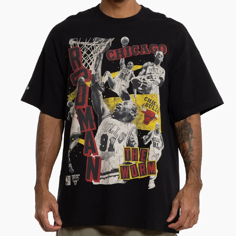 Mitchell & Ness NBA Abstract Player Tee Chicago Bulls Dennis Rodman Faded Black