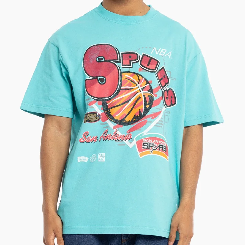 Mitchell & Ness NBA Brush Off Tee San Antonio Spurs Teal