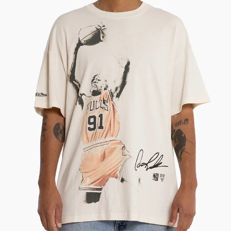 Mitchell & Ness NBA Rebound Tee Chicago Bulls Unbleached