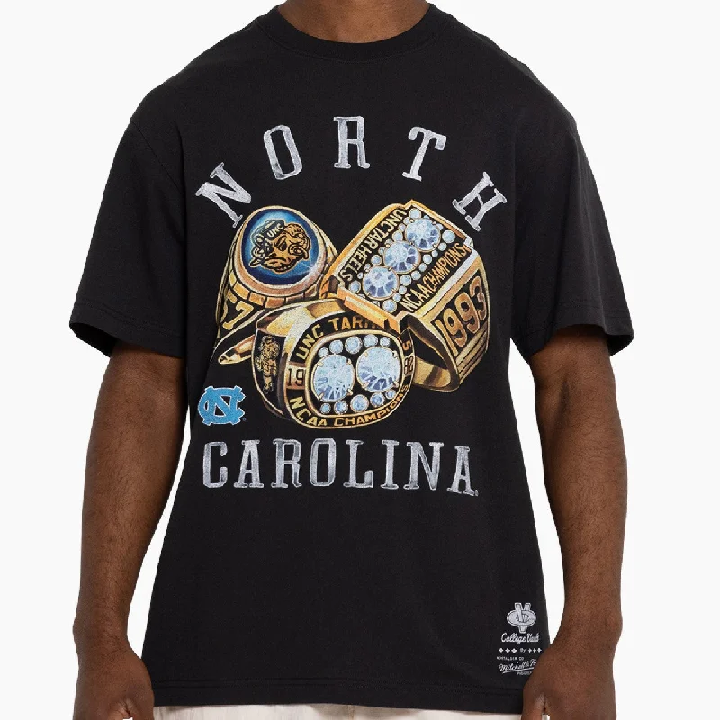 Mitchell & Ness NCAA Rings Tee North Carolina Tar Heels Faded Black