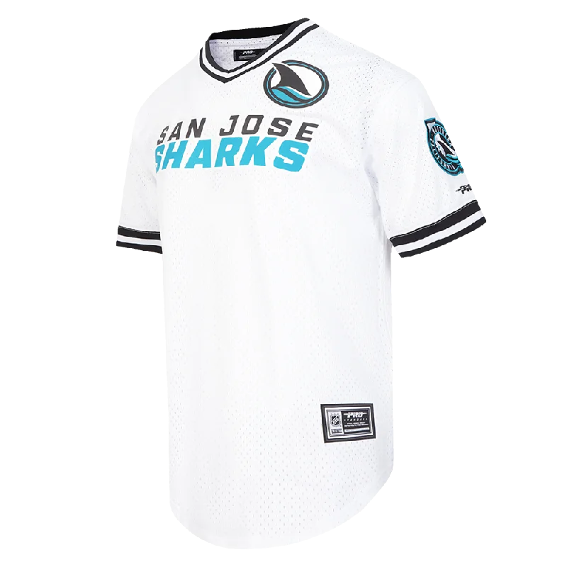 Pro Standard NHL Classic Mesh Tee San Jose Sharks White/Black/White