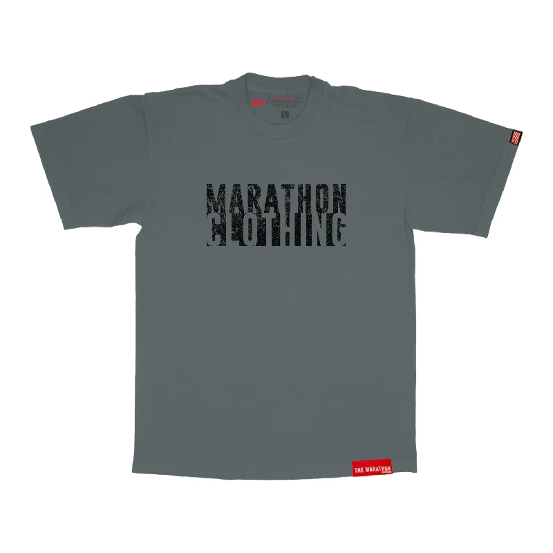 Vintage Marathon Clothing T-Shirt - Dark Sage/Black