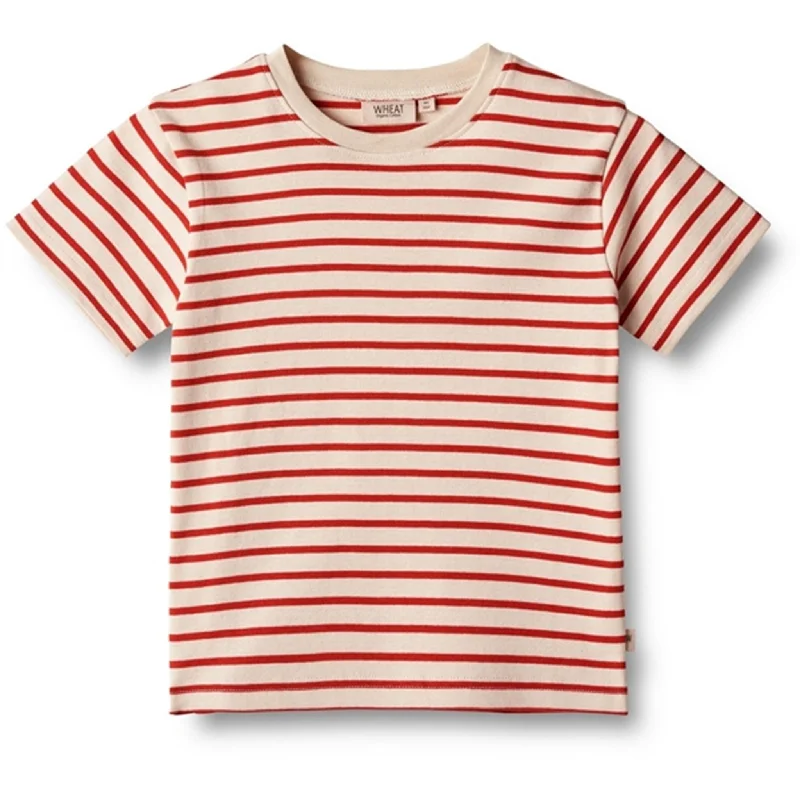 Wheat Red Stripe T-shirt Fabian