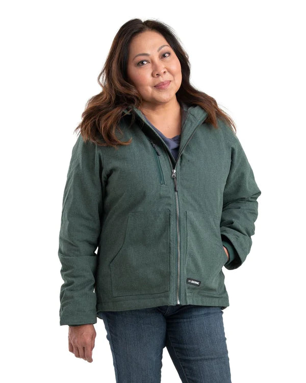 Women's Heathered Duck Hooded Jacket