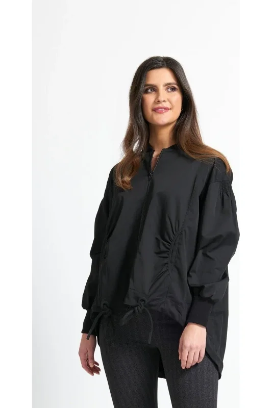 Foil Cover Your Bases Jacket in Black