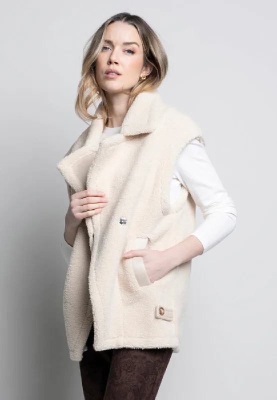 Oversized Faux Shearling Vest