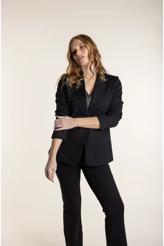 Two T's Clothing Ponte Blazer in Black